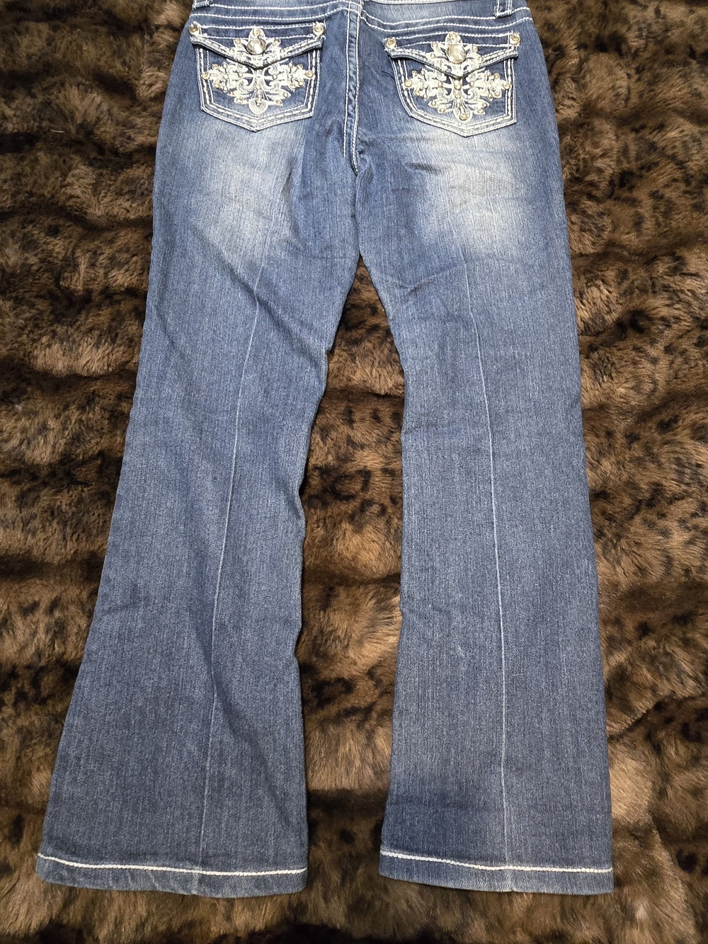Rich Girl y2k 2000s denim Embellished low rise jeans , denim pants, size 1